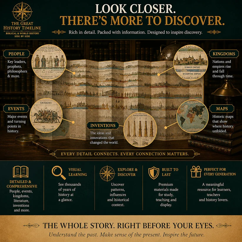 🌍 6,000 Years of Biblical & World History in One 23-Foot Timeline