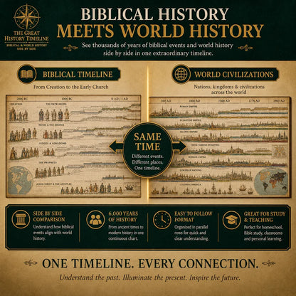 🌍 6,000 Years of Biblical & World History in One 23-Foot Timeline