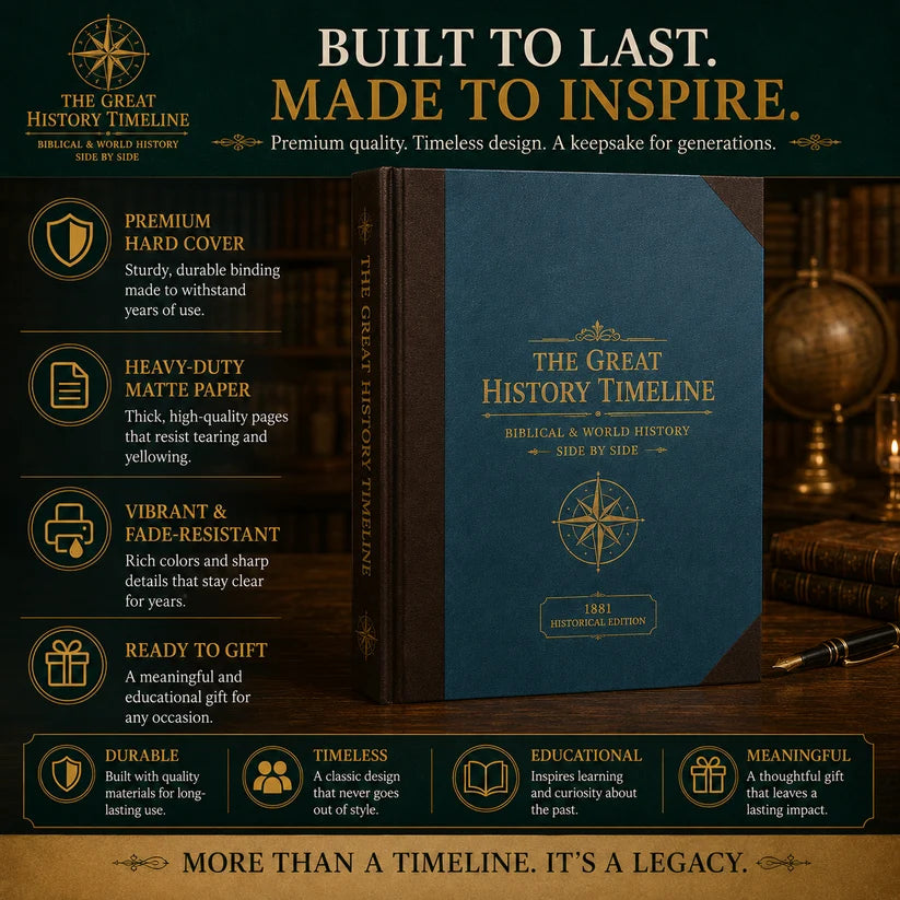 🌍 6,000 Years of Biblical & World History in One 23-Foot Timeline