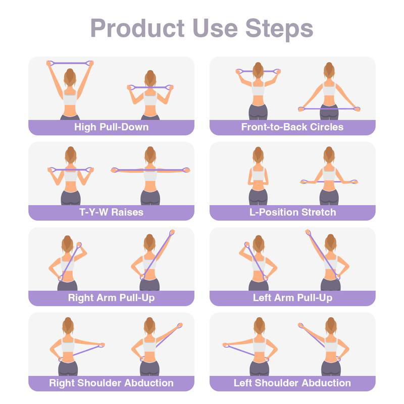 Figure 8 Resistance Bands – Silicone Exercise Bands for Women