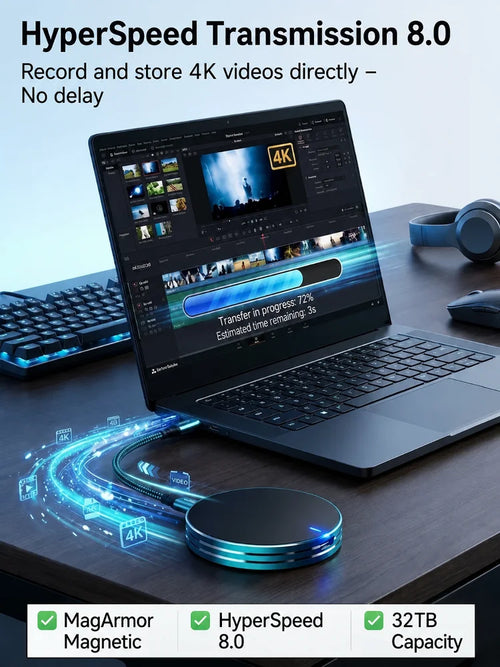 Novastello™ Magnetic Portable SSD – Storage That Stays With You