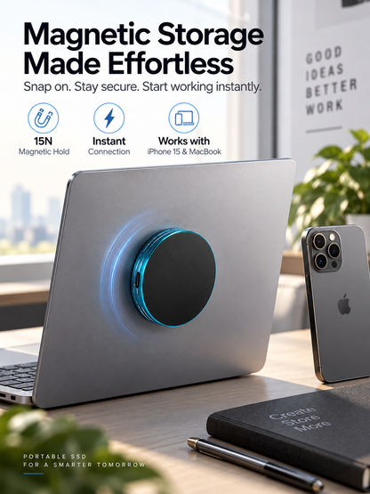 Novastello™ Magnetic Portable SSD – Storage That Stays With You