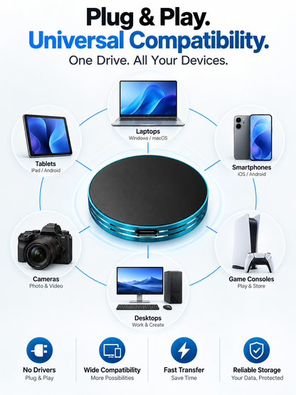 Novastello™ Magnetic Portable SSD – Storage That Stays With You