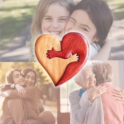 💗A Hug From My Heart For You (Handmade Wood Carvings)