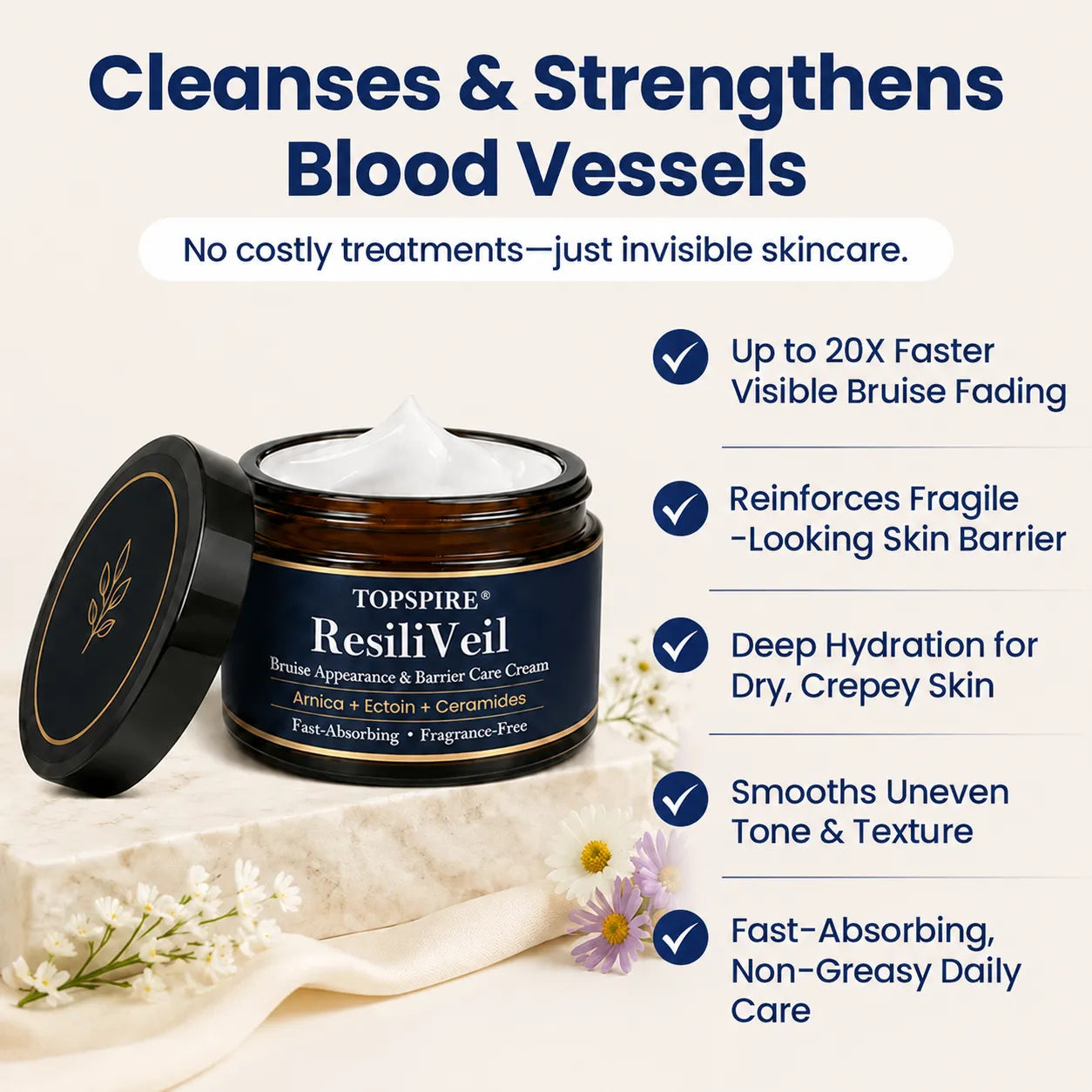 TOPSPIRE® ResiliVeil Bruise Appearance Barrier Care Cream