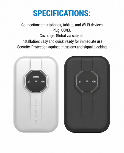 🌐 Boundless Portable Wi-Fi - Global Coverage for Travel & Business🛡️