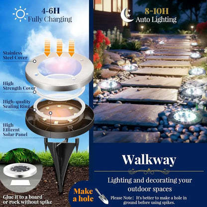 Solar Lights for Outside, Multiple Pack Sizes Available - Solar Lights Outdoor Waterproof