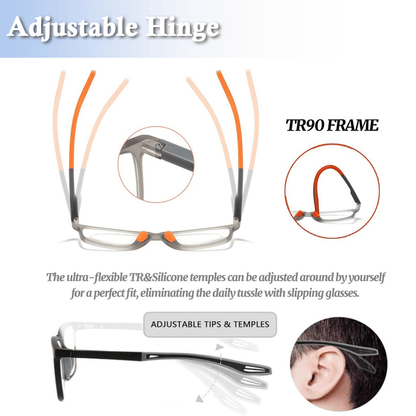 TopSpire™ Adaptive Multifocal Reading Glasses – See Near & Far Without Switching
