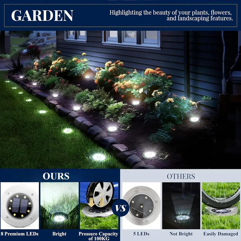 Solar Lights for Outside, Multiple Pack Sizes Available - Solar Lights Outdoor Waterproof