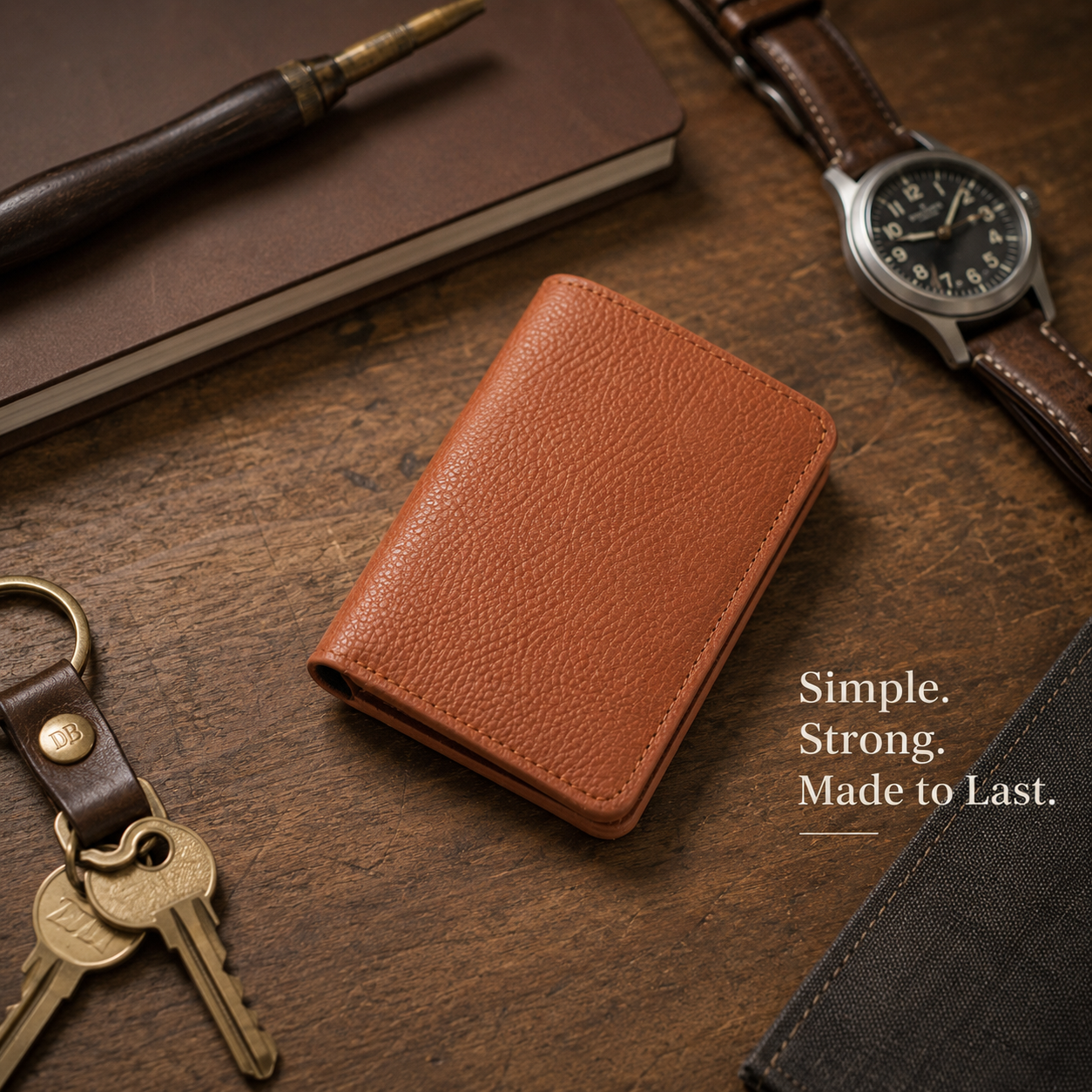 💖Handmade Full-Grain Leather Wallet