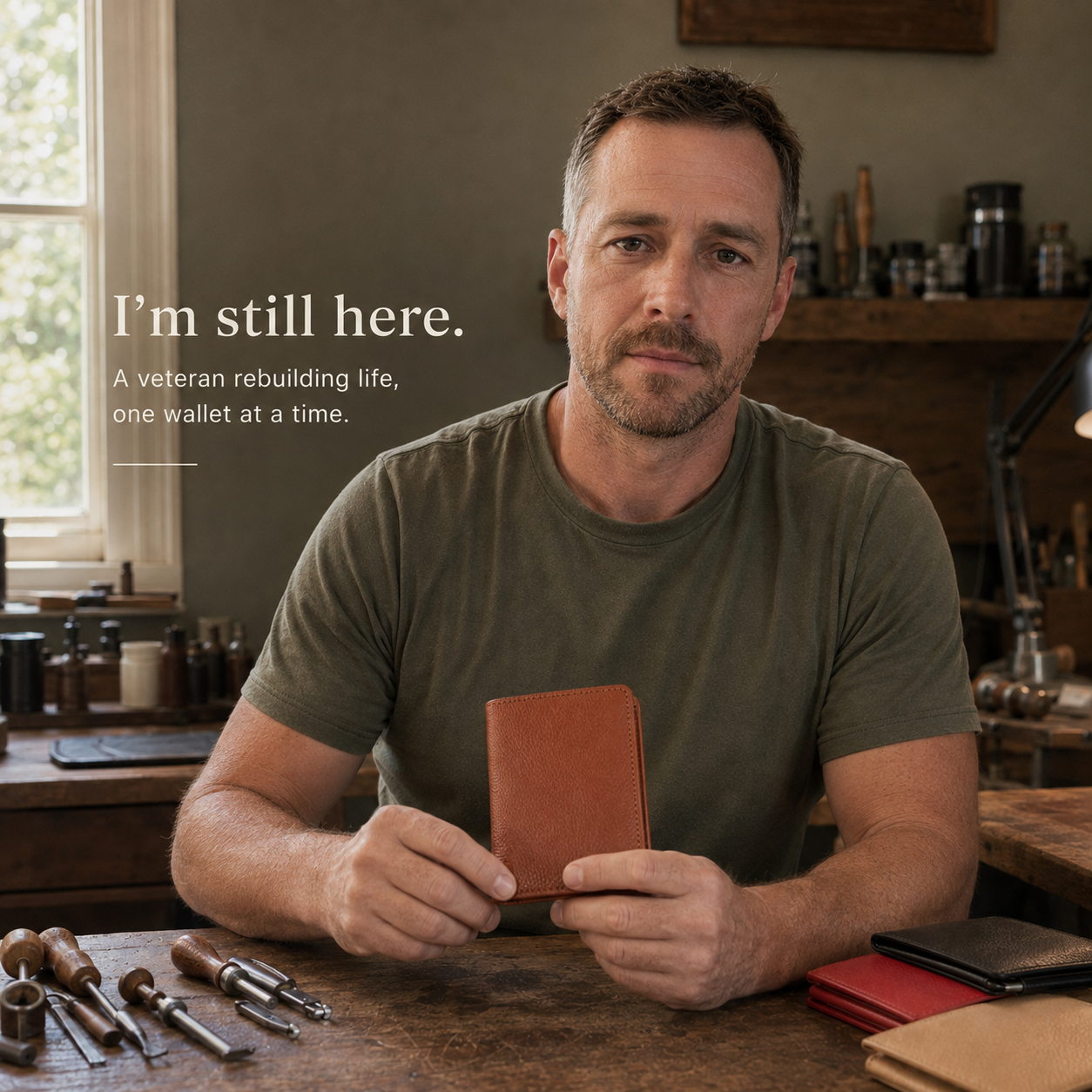 💖Handmade Full-Grain Leather Wallet