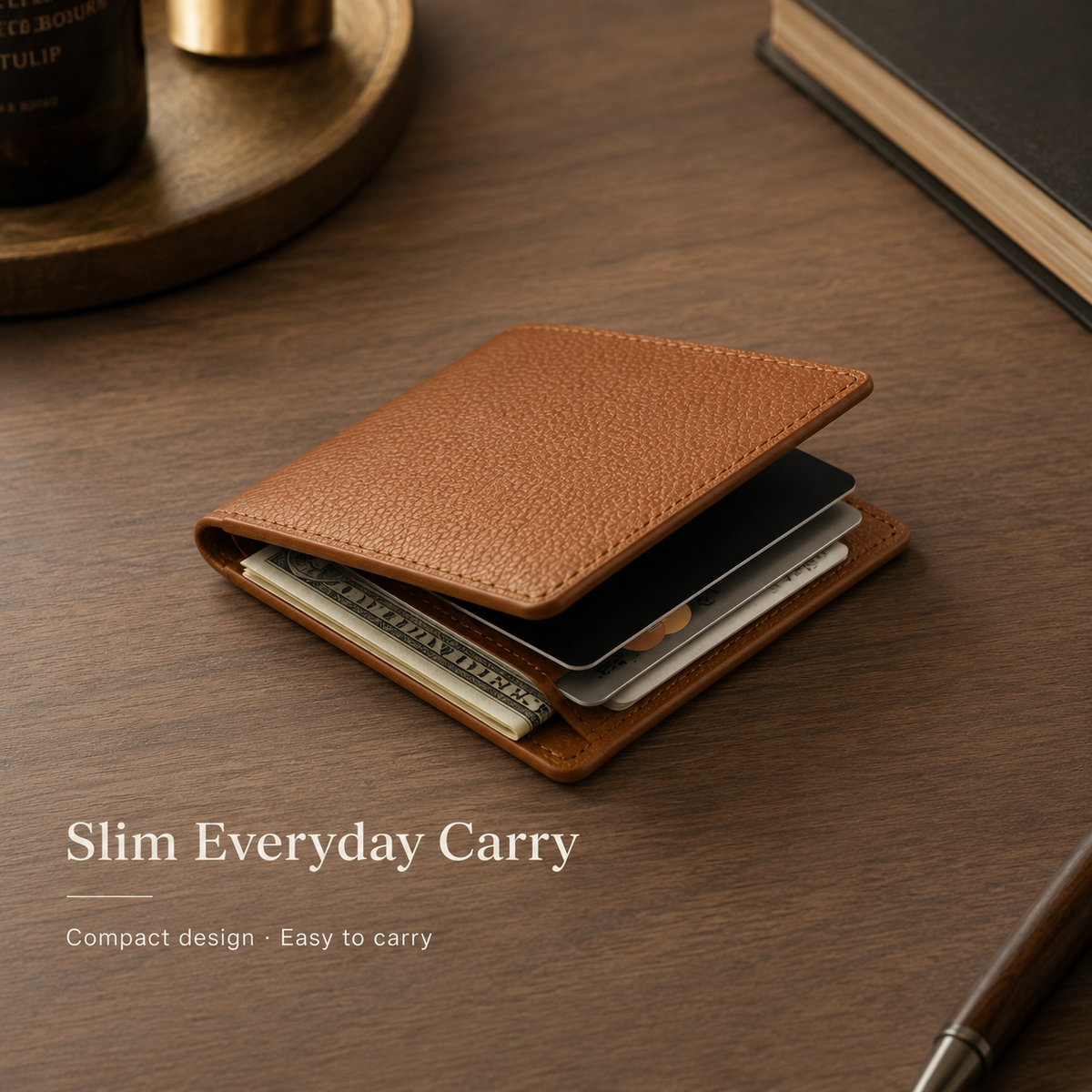 💖Handmade Full-Grain Leather Wallet