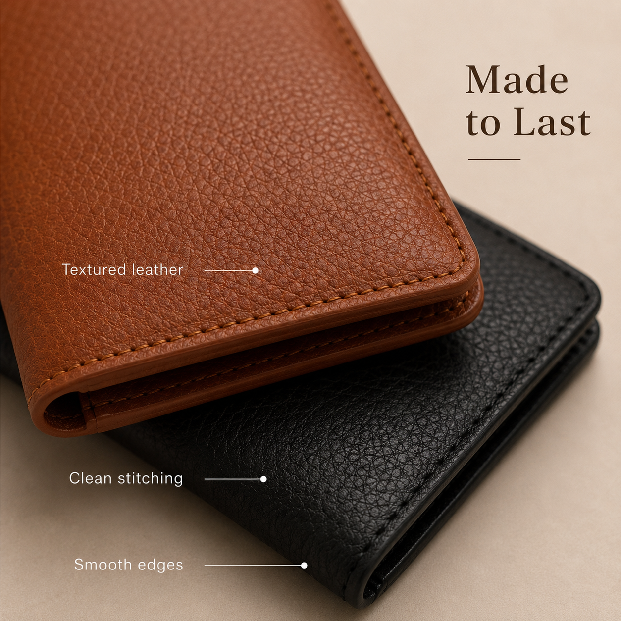💖Handmade Full-Grain Leather Wallet