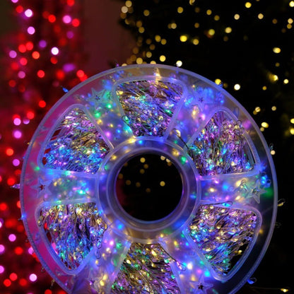 ❄️🏡65.6ft (20m) 600-LED Christmas String Lights – Warm White or Multicolor Holiday Tree Lights🎅💖
