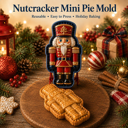🎄 9-Design Christmas Mini Pie Mold Collection | Reusable Embossed Molds for Shaping Detailed Santa, Snowman, Reindeer, Tree & Holiday Pies