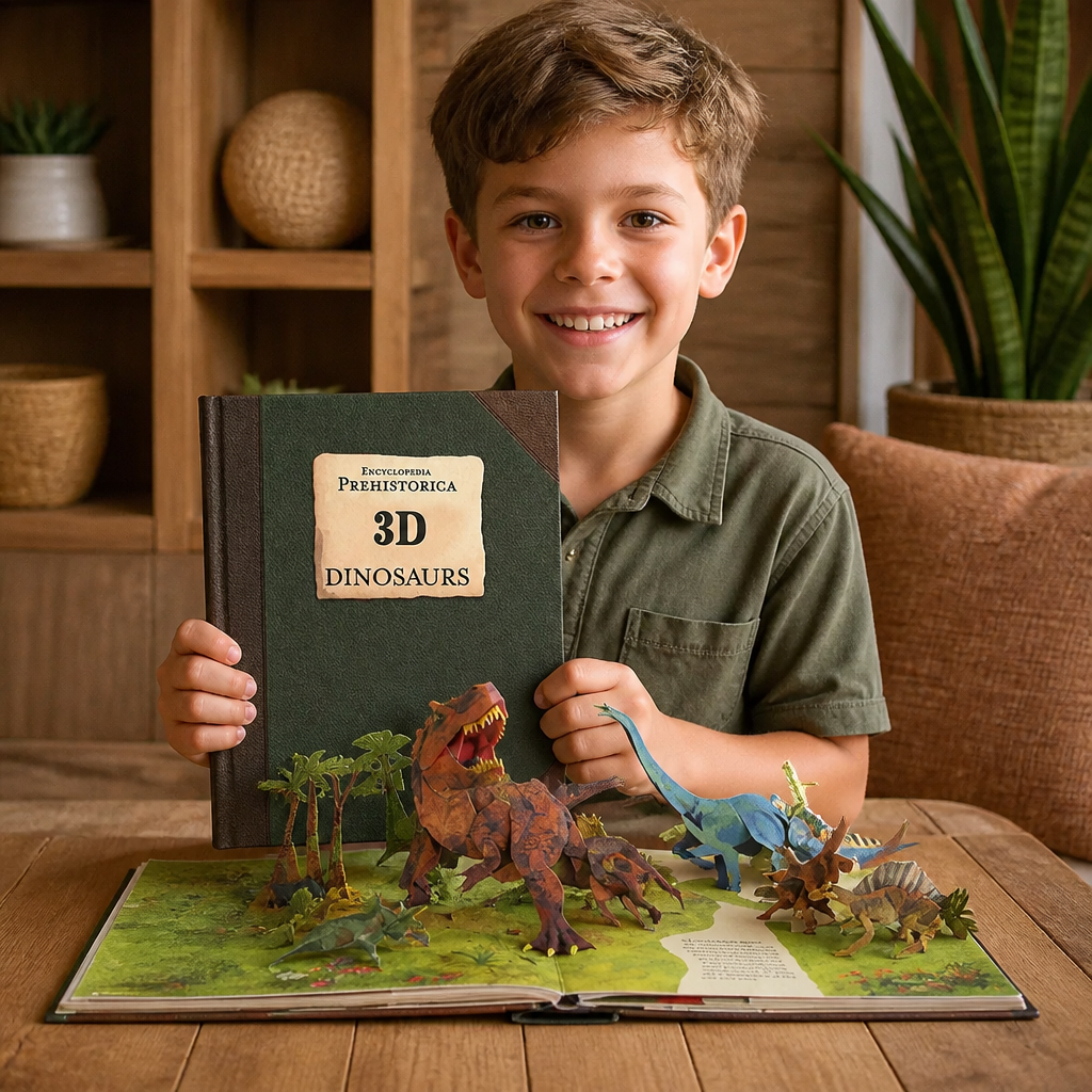 Interactive 3D Pop-Up Dinosaur Encyclopedia