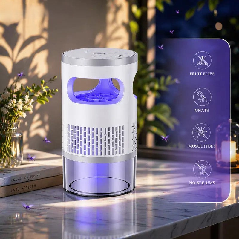 🦟Indoor Insect Trap with Light and Suction Non Zapper Flying Bug Catcher🔇🌙-Rush