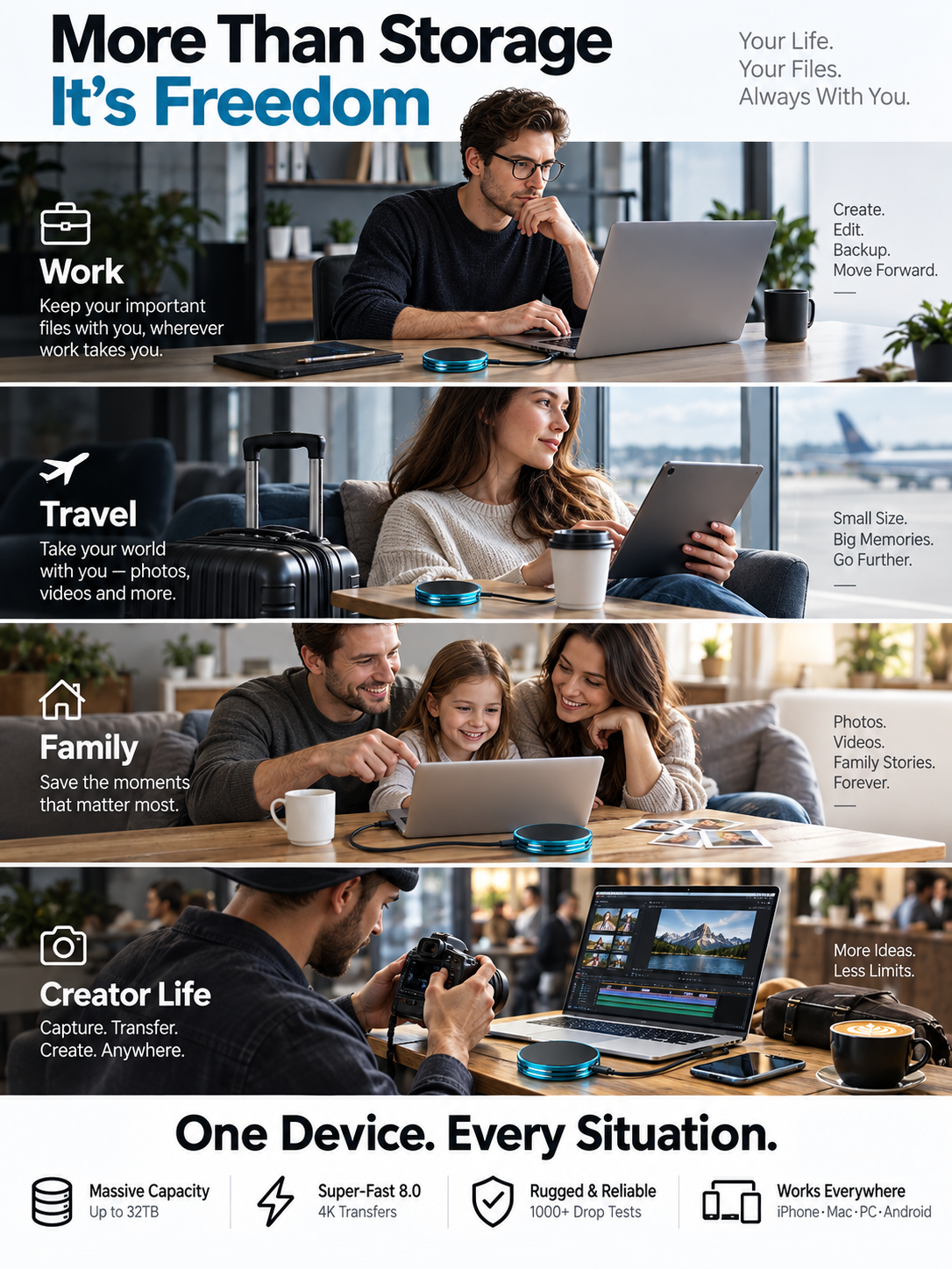 Novastello™ Magnetic Portable SSD – Storage That Stays With You