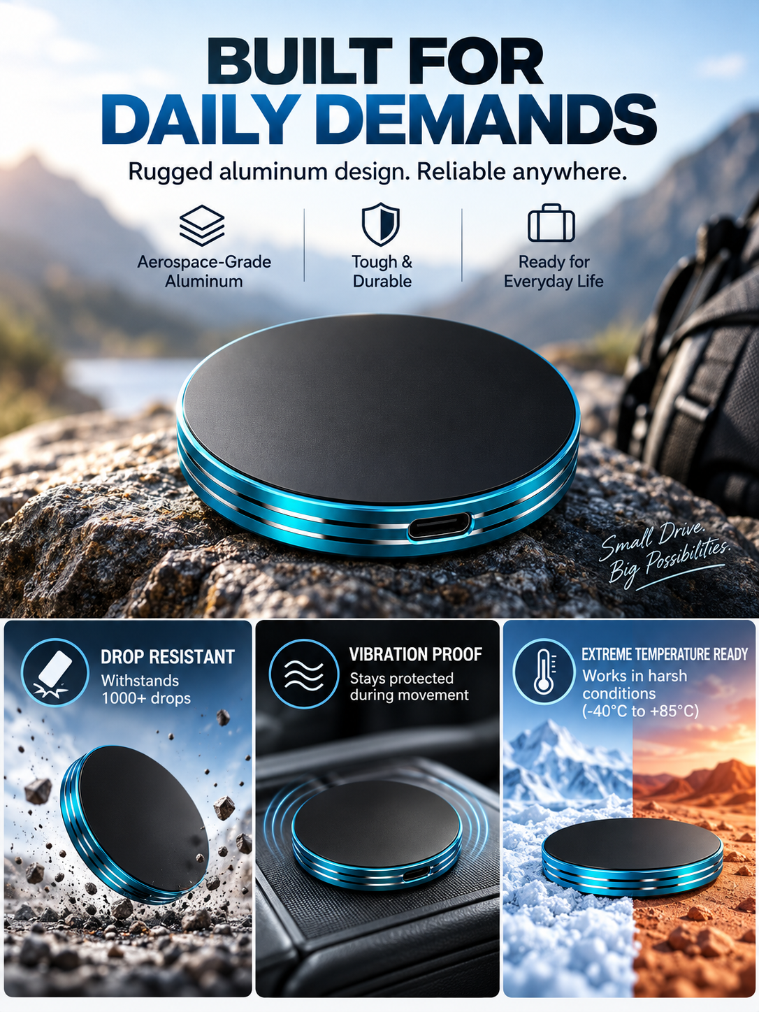 Novastello™ Magnetic Portable SSD – Storage That Stays With You